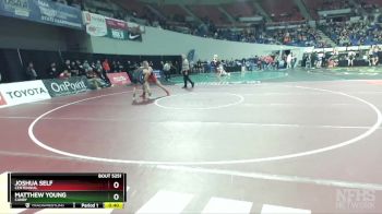 5A-144 lbs Cons. Round 2 - Joshua Self, Centennial vs Matthew Young, Canby