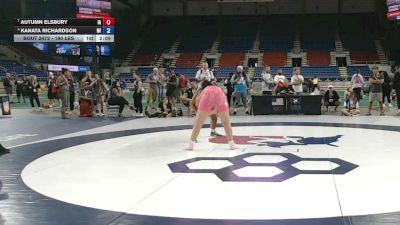 190 lbs 5th Place Match - Autumn Elsbury, Iowa vs Kanata Richardson, Michigan