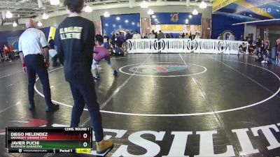 144 White Cons. Round 1 - Javier Puchi, Riverview (Sarasota) vs Diego Melendez, University (Orange City)