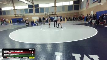 130lbs Champ. Round 1 - Alexa Ortiz-Marquez, Kelso (Girls) vs Rebekah Andres, Ferndale (Girls)