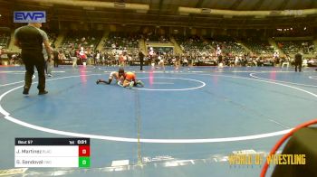 70 lbs Semifinal - John (JJ) Martinez, Black Fox Academy vs Graham Sandoval, Cowboy Wrestling Club