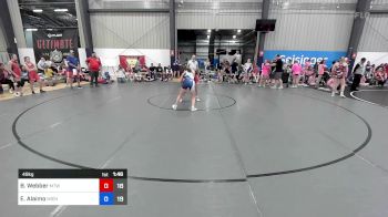 49 kg Rr Rnd 3 - Brooklynn Webber, Maine Trappers vs Emily Alaimo, Michigan Rev Blue