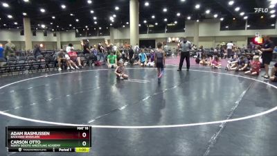 60 lbs Cons. Semi - Adam Rasmussen, Backyard Brawlers vs Carson Otto, North DeSoto Wrestling Academy