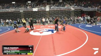 53 lbs Round 3 - Camille Thompson, Pinedale Pummelers vs Mollie Thompson, Riverton USA Wrestling
