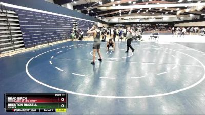 197 lbs Champ. Round 2 - Brenton Russell, USMAPS vs Brad Birch, The College Of New Jersey