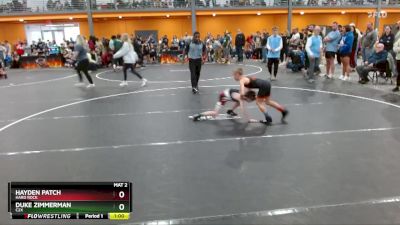 60 lbs Cons. Round 2 - Hayden Patch, Hard Rock vs Duke Zimmerman, C2X