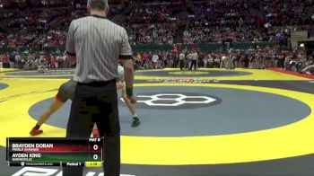 D3-157 lbs Semifinal - Brayden Doran, Preble Shawnee vs Ayden King, Barnesville