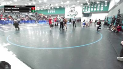 138 lbs Champ. Round 2 - Jonny Jeppsen, Great Oak vs Carlos Quezada, Corona Senior