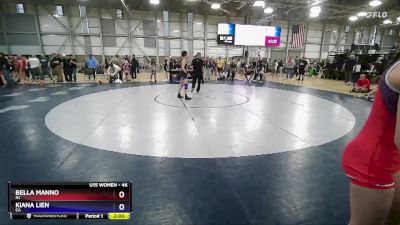 46 lbs Champ. Round 2 - Bella Manno, NJ vs Kiana Lien, CA