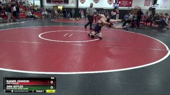 150 lbs Round 5 - Dirk Boyles, Burlington Notre Dame vs Rainer Johnson, Fort Madison