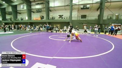 157 lbs Cons. Sub-semis - Duane Zamora, Moses Lake Wrestling Club vs Jackson Clippingdale, Canada
