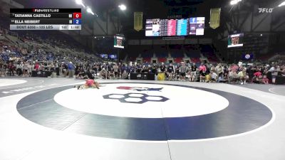 105 lbs Champ. Rd Of 16 - Tatianna Castillo, MI vs Ella Neibert, IN