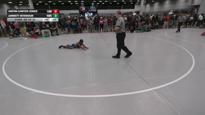 67 lbs Cons. Rd Of 32 - Justin-Carter Jones, Toss Em Up Wrestling Academy vs Jarrett Ritenour, Young Guns Wrestling Club