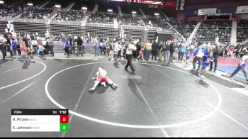 70 lbs Quarterfinal - Ryan Pitzele, Bear Cave WC vs Kyler Johnson, Montana Disciples