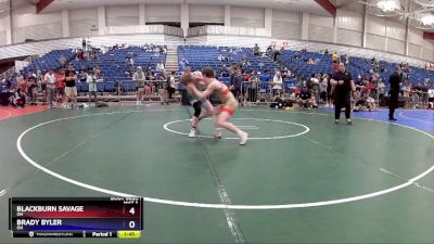 106 lbs Cons. Round 3 - Blackburn Savage, OH vs Brady Byler, OH