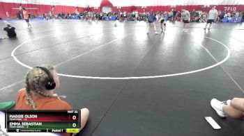 110 lbs Round 5 (6 Team) - Emma Sebastian, Team Green vs Maggie Olson, Team Pink