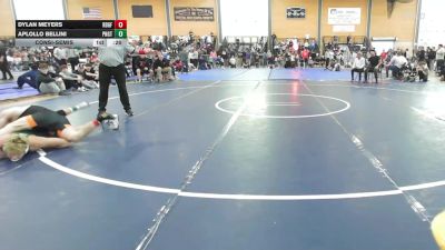 132 lbs Consolation - Dylan Meyers, Ridgefield vs Aplollo Bellini, Ponaganset