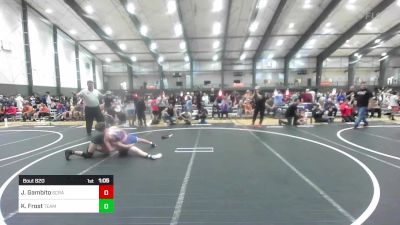 102 lbs Quarterfinal - Jacob Gambito, Scrap Yard Garage vs Kellen Frost, Team Aggression