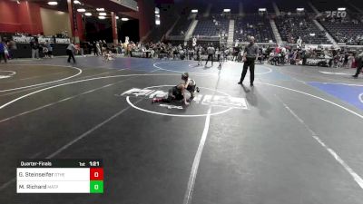 61 lbs Quarterfinal - Gatlin Steinseifer, Other Team vs Merrick Richard, Matpac Wrestling ND