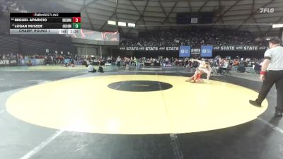 Boys 1B/2B 138 Champ. Round 1 - Logan Rutzer, Ocosta vs Miguel Aparicio, Brewster