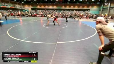 165-179 lbs Round 1 - Mateo Villarreal, Daniel Cormier Academy vs Cooper Gubler, Greenwave Youth Wrestling