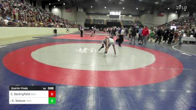 64 lbs Quarterfinal - Chaz Bedingfield, Backyard Brawlers Wrestling Club vs Emmanuel Salazar, Grindhouse Wrestling