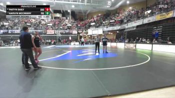 190 lbs Champ. Round 1 - Kaitlyn McCreery, Phillipsburg HS vs Paityn Daily, Sabetha Hs