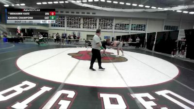 285 lbs Champ. Round 1 - Benjamin Katz, Springfield vs Keonta Crawford, Castleton