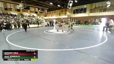 120 lbs Cons. Round 7 - Anthony Cruz, Folsom vs Isaac Ronquillo, Bakersfield