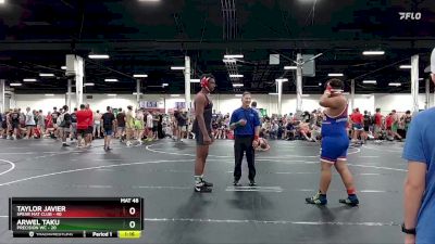 215 lbs Round 3 (4 Team) - Taylor Javier, Spear Mat Club vs Arwel Taku, Precision WC