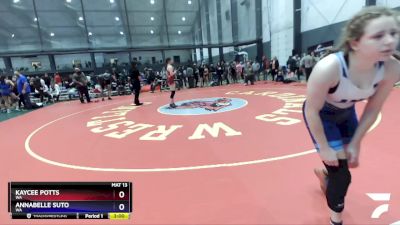 135 lbs Cons. Round 3 - Kaycee Potts, WA vs Annabelle Suto, WA