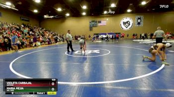 100 lbs Quarterfinal - Maria Mejia, Del Oro vs Violeta Carbajal, Nipomo