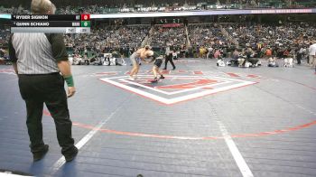 8A 175 lbs Cons. Round 1 - Ryder Sigmon, Northwest Guilford High School vs Quinn Schiano, William Amos Hough High School