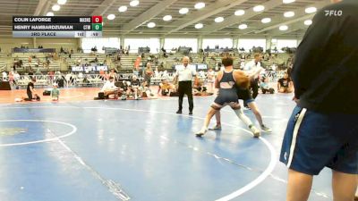 110 lbs 3rd Place - Colin LaForge, Mat Assassins Black - EL vs Henry Hambardzumian, CTWHALE Orca - EL