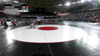 Boys 2A 144 lbs Champ. Round 1 - Israel Manfredda, Pullman vs Jayms Vilona, Sequim