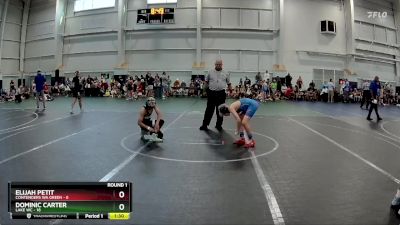 96 lbs Round 1 (8 Team) - Dominic Carter, Lake WC vs Elijah Petit, Contenders WA Green