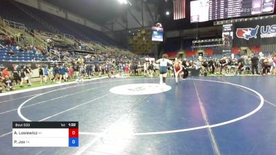 132 lbs Cons 32 #1 - Avery Losiewicz, Wisconsin vs Paige Jox, Pennsylvania