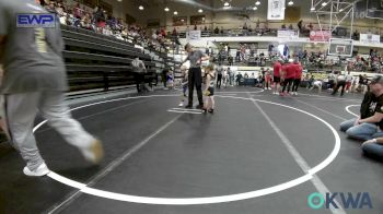 40 lbs 3rd Place - Junior Garcia, Midwest City Bombers Youth Wrestling Club vs Braxton Shackelford, Lions Wrestling Academy