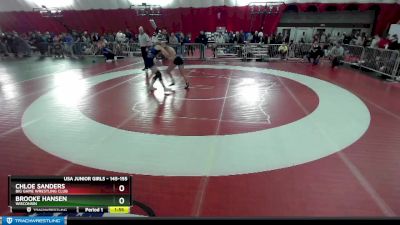 145-155 lbs Semifinal - Chloe Sanders, Big Game Wrestling Club vs Brooke Hansen, Wisconsin