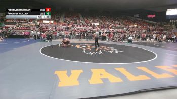 120 lbs Quarterfinal - Bracey Golden, Augusta HS vs Brinlee Hartman, Wellsville HS