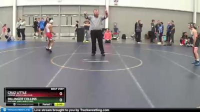 92 lbs Semifinal - Cruz Little, Legend Wrestling Club vs Dillinger Collins, Machine Shed Wrestling