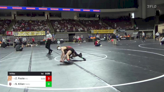 141 lbs Consi Of 8 #2 - Zachary Foote, Iowa State WC vs Scott Kilian ...