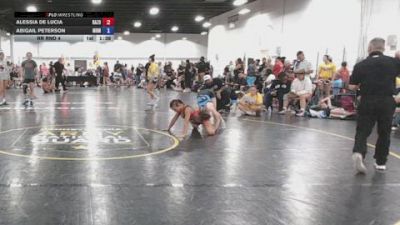 105 lbs Rr Rnd 4 - Alessia De Lucia, Razor PinkWave - GK12E vs Abigail Peterson, Black Mambas - GK12E