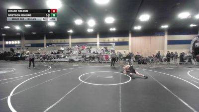 116 lbs Quarterfinal - Josiah Nelson, N8 vs Greyson Oshiro, C-Quence