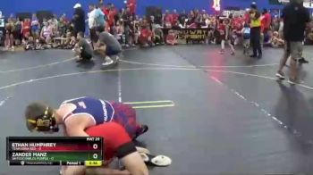 80 lbs Round 2 (6 Team) - Ethan Humphrey, Team Iowa Red vs Zander Manz, Untouchables Purple