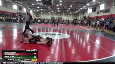 102 lbs Cons. Round 3 - Owen Czepa, New Prague Wrestling vs Isaac Folk, Dakota Boyz Wrestling Club