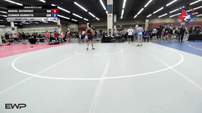 144 lbs Semifinal - Miguel Gutierrez, Iron Sharpens Iron Wrestling Club vs Connor Surrette, Cardinal Wrestling Club