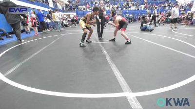 110 lbs Quarterfinal - Ian Feuerbach, Pauls Valley Panther Pinners vs Easton McGilbert, Midwest City Bombers Youth Wrestling Club