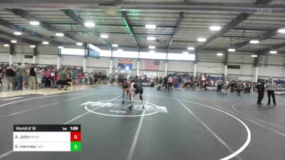 116 lbs Round Of 16 - Ariyelle John, Bear Wrestling Club vs Braylin Hermes, Cwc