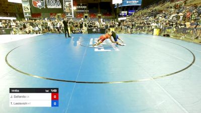 144 lbs Cons 64 #1 - Juan Gallardo, CA vs Ty Laslovich, MT